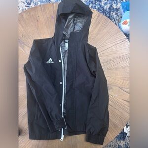 Adidas Black and Silver Jacket